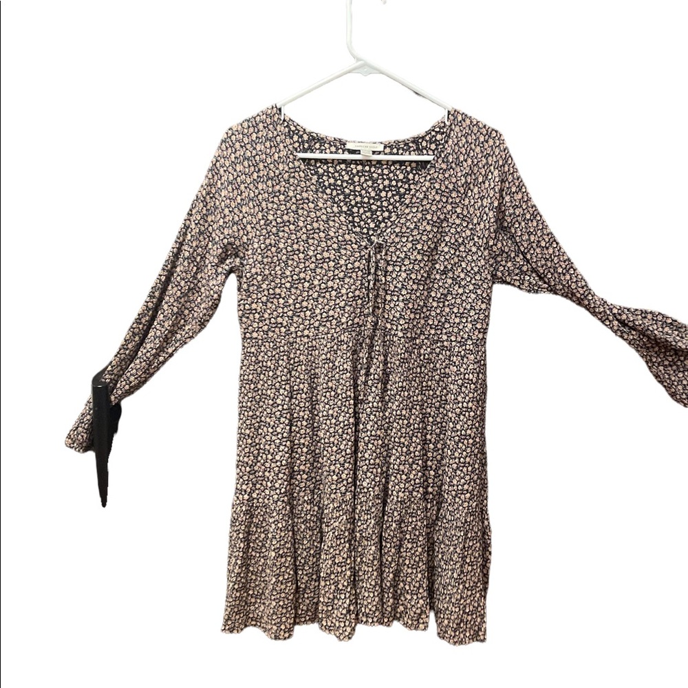 Y2K American Eagle Babydoll floral tie front dress